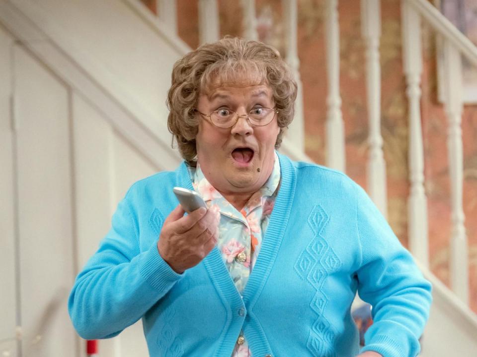 O’Carroll as Mrs Brown (BBC Studios/Alan Peebles)