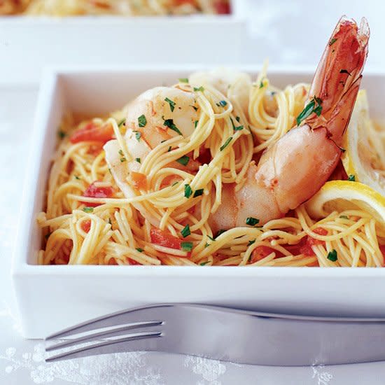 Seafood Capellini with Saffron