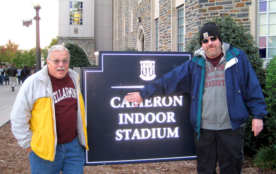 Bob Stinson loved college hoops, even making the trek to Cameron Indoor Stadium. (Courtesy of the Stinson family)