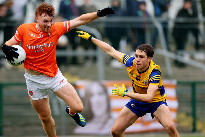 Armagh’s Jason Duffy in action against Roscommon's David Murray during last season's League clash at Dr Hyde Park