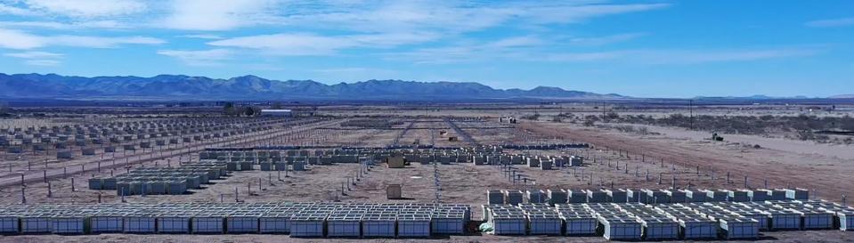 The cooperative's new solar field in McNeal which will go online this summer.