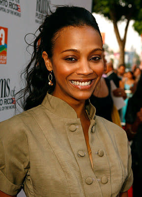 Zoe Saldana at the Los Angeles premiere of Picturehouse's El Cantante