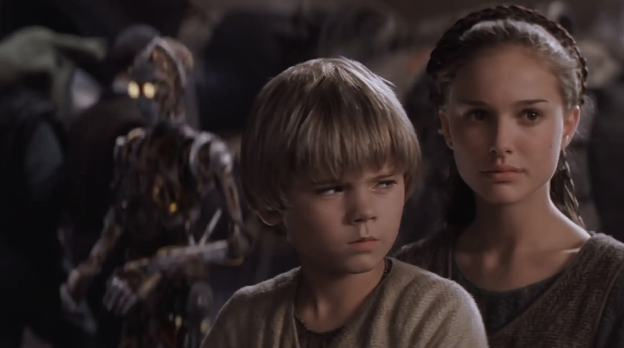 Natalie Portman and jake lloyd in 'Star Wars'