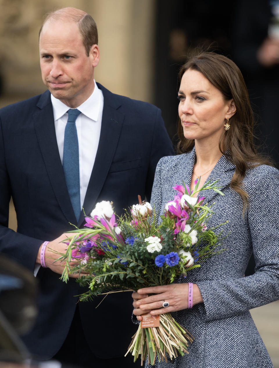 Prince William and the Duchess of Cambridge are to be the sole speakers during the Mental Health minute, pictured at the official opening ofThe Glade Of Light Memorial at Manchester Arena on May 10, 2022