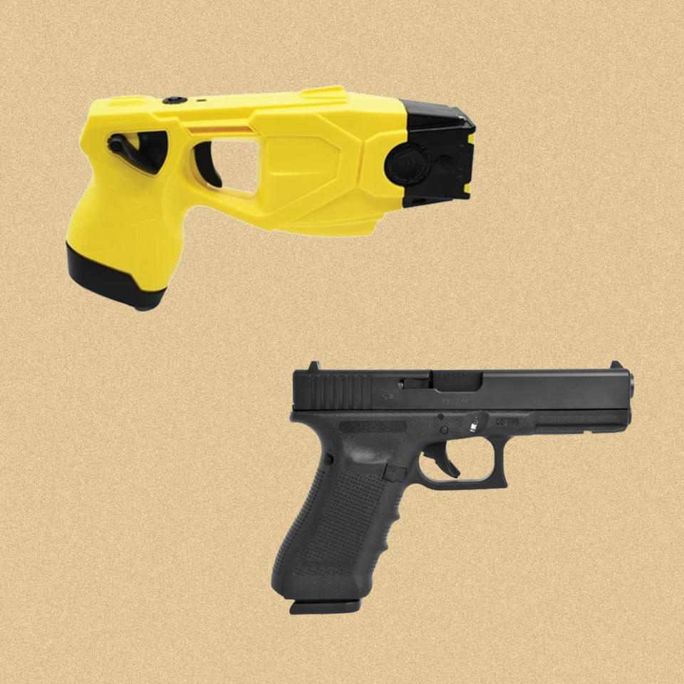 Taser X26P, Glock 17. (Self Defense Products Inc.; Glock Inc.)