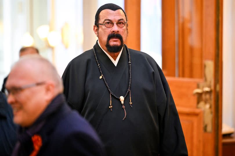 US actor Steven Seagal pictured in May 2024