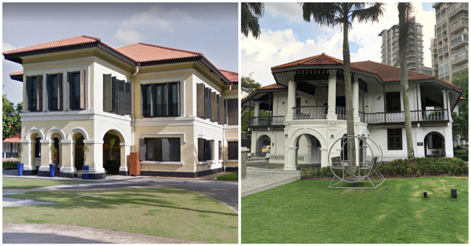 The Istana Kampong Gelam (left) and the Sun Yat Sen Nanyang Memorial Hall will be undergoing restoration works. (PHOTOS: Google Maps)