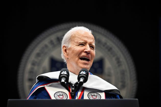Biden speaks at Capitol One Arena in Washington, D.C. to Howard University graduates in a keynote address where he calls out racism and white supremacy. 