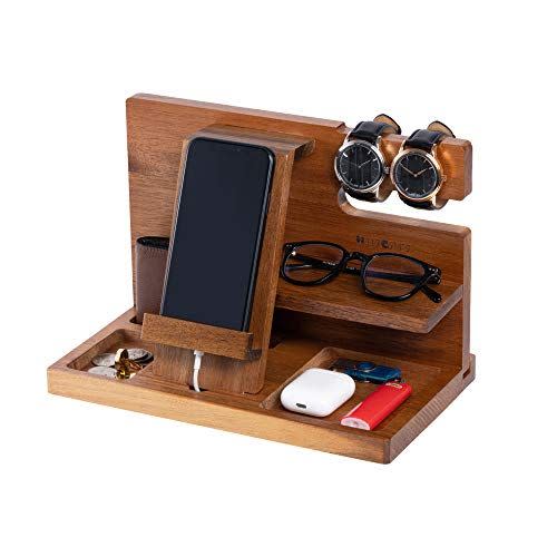 34) Wooden Phone Docking Station