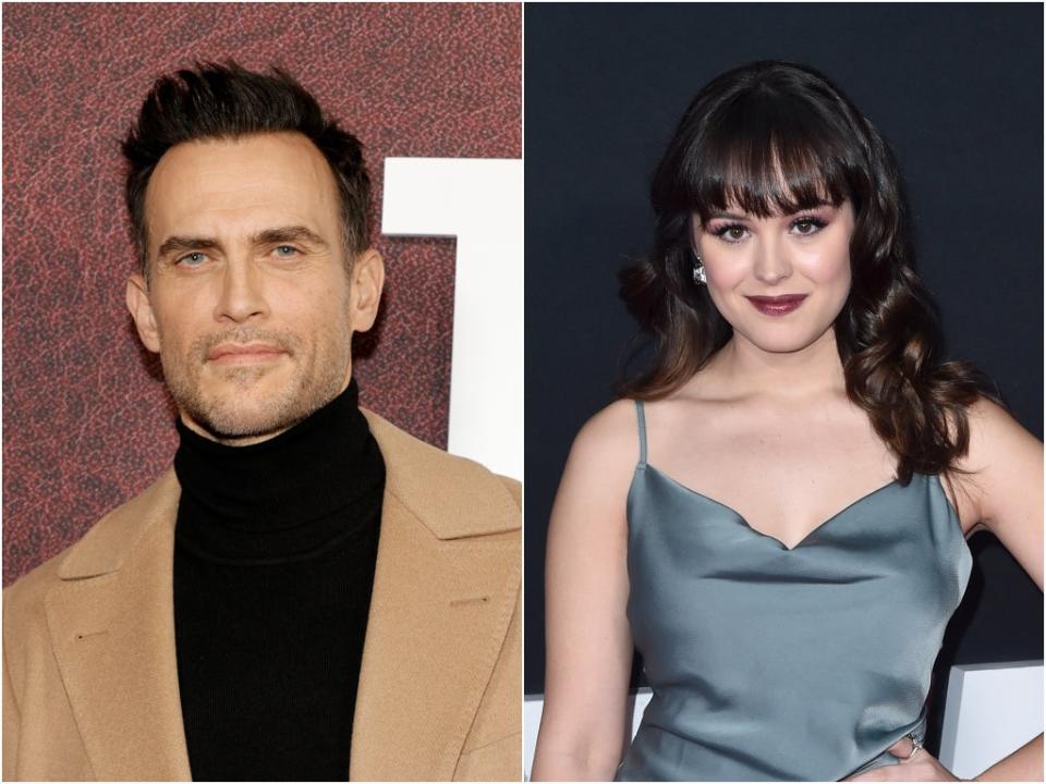 Cheyenne Jackson and Hayley Orrantia (Getty Images)