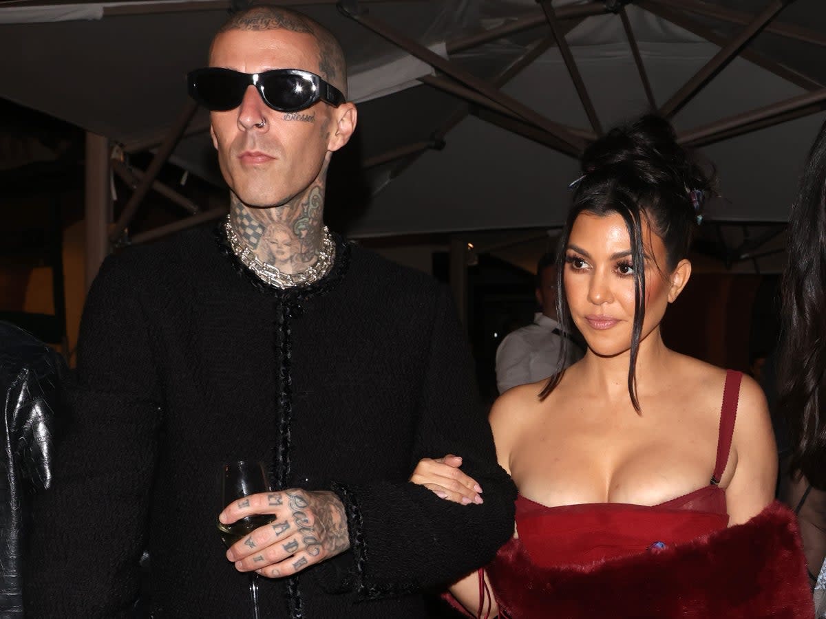 Kourtney Kardashian and Travis Barker are in Italy  (GC Images)