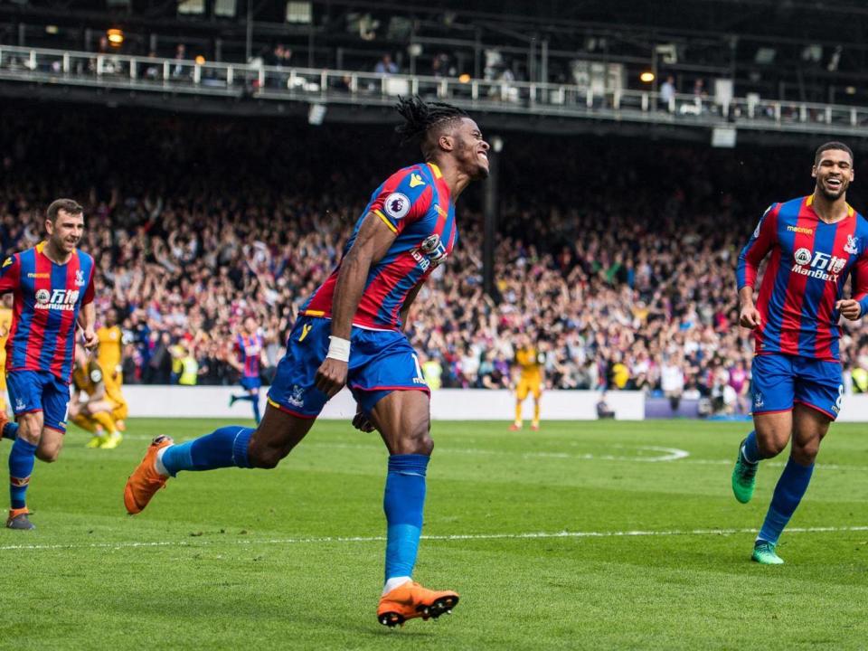 Wilfried Zaha dampens Tottenham transfer talk by stating his desire to stay at Crystal Palace