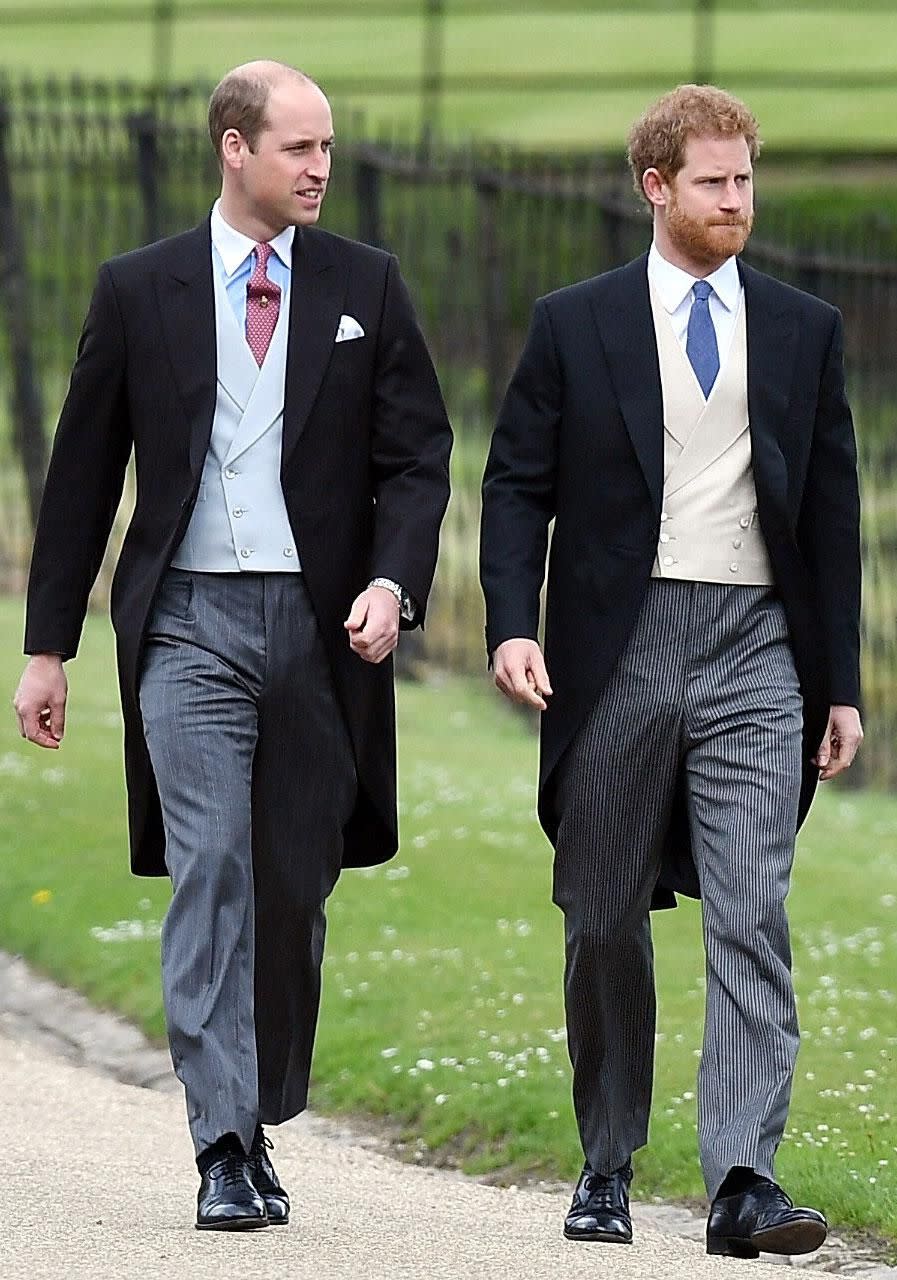 Both princes were suited up for the occasion. Source: Getty