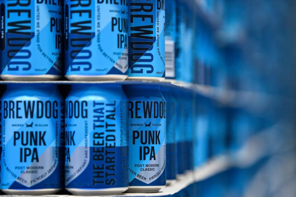 BrewDog’s CEO has paid out nearly £500,000 to rectify the ‘misleading’ gold beer can promo (Getty Images)