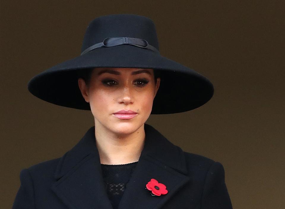 Meghan watched the ceremony from a balcony (Chris Jackson/Getty Images)