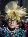 Rollerna poses for a portrait as she takes part in the annual Easter Bonnet Parade in New York April 20, 2014. REUTERS/Carlo Allegri (UNITED STATES - Tags: SOCIETY RELIGION)