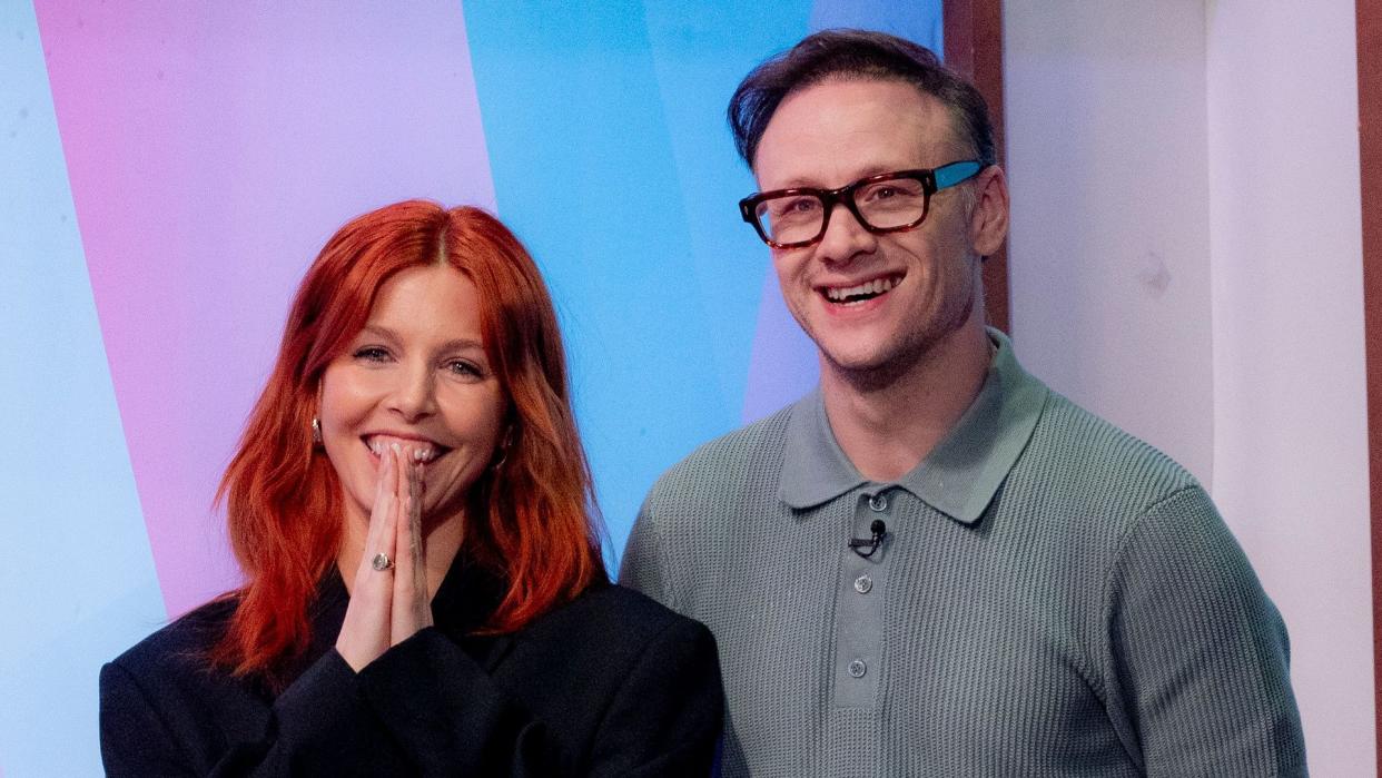 Stacey Dooley and Kevin Clifton on the set of Loose Women