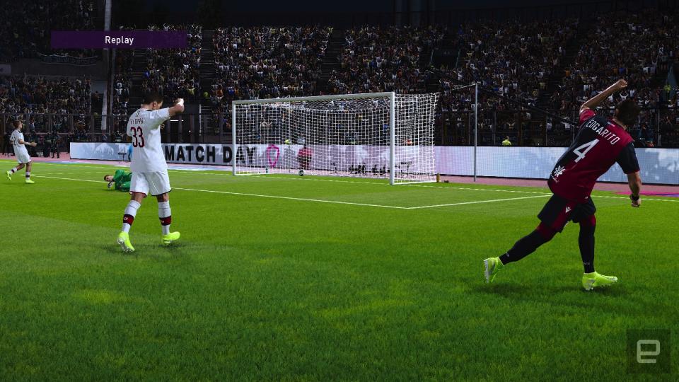 Konami's latest soccer game is here.