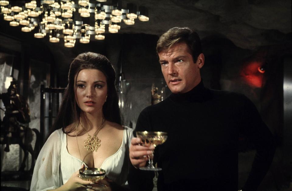 Jane Seymour and Roger Moore in the 1973 film ‘Live and Let Die’ (Danjaq/Eon/Ua/Kobal/Shutterstock)