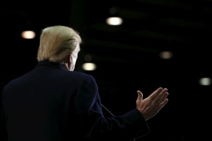 <p>Republican U.S. presidential candidate Donald Trump holds a rally at Clemson University’s livestock arena in Pendleton, S.C. <i>(Photo: Jonathan Ernst/Reuters)</i></p>