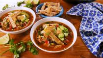 <p>In this recipe we rely on chili powder for some heat, and instead of frying the tortilla chips, we bake them.</p><p>Get the recipe from <a href="https://www.delish.com/cooking/recipe-ideas/a25401821/instant-pot-chicken-tortilla-soup/" rel="nofollow noopener" target="_blank" data-ylk="slk:Delish;elm:context_link;itc:0;sec:content-canvas" class="link ">Delish</a>.</p>