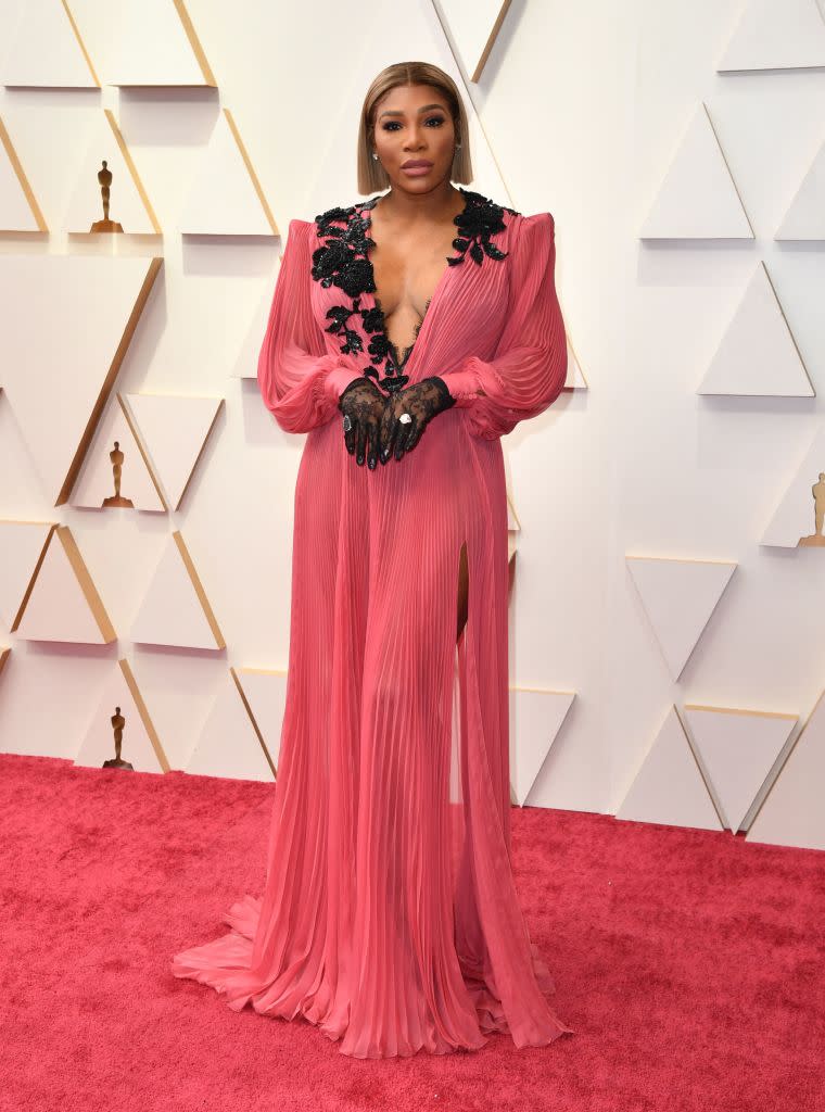 Serena Williams attends the 94th Academy Awards on March 27 at the Dolby Theatre in Los Angeles. (Photo: ANGELA  WEISS/AFP via Getty Images)