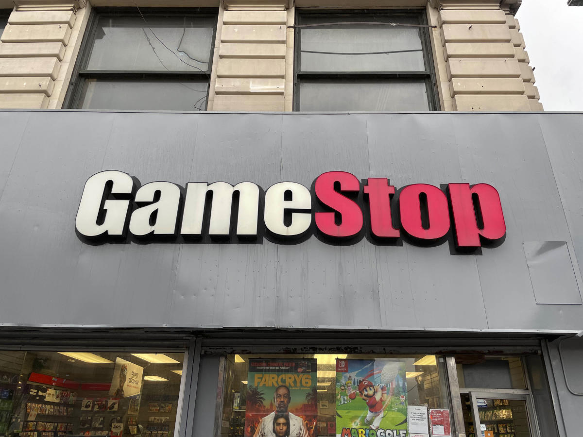 GameStop stock gains nearly 60% as meme-stock market returns with a vengeance