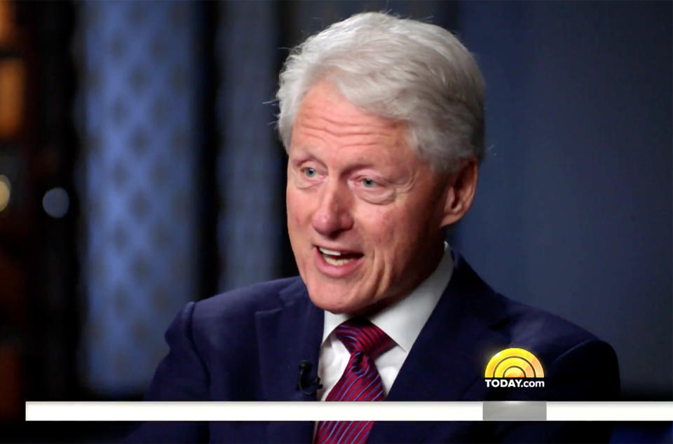 Bill Clinton on Today. (Photo: NBC)