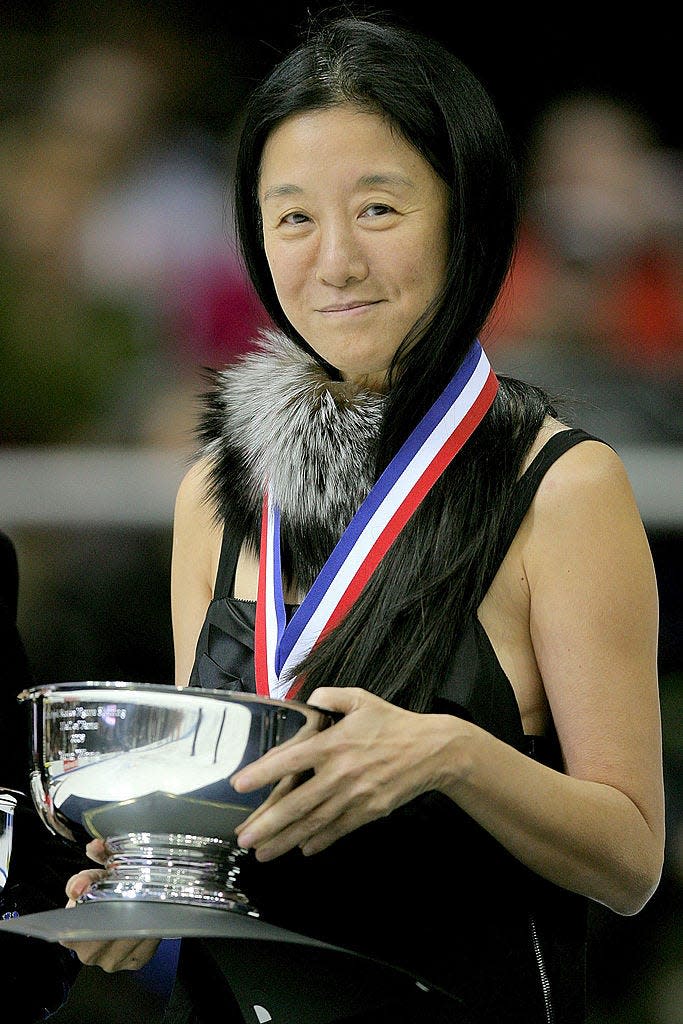Designer Vera Wang inducted into the U.S. Figure Skating Hall of Fame in 2009.