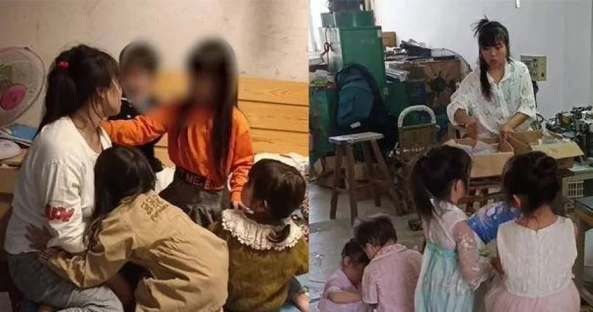 人妻4胎全生女兒，5度懷孕遭尪踢出門。（圖／翻攝自微博）