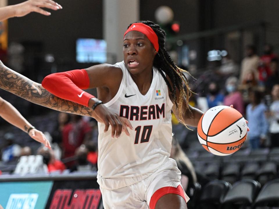 The Atlanta Dream selected Rhyne Howard with the first overall pick of the 2022 WNBA Draft.