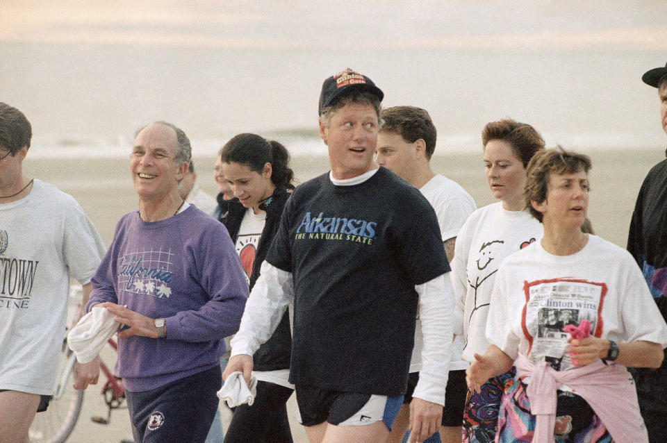 Then President-elect Bill Clinton took a run during his stay on Hilton Head Island, South Carolina for Renaissance Weekend, December 31, 1992. Just no. 