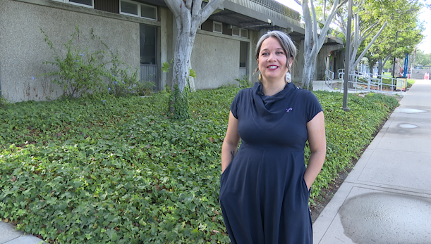 Zaneta Encarnacion is the chief of staff for Southwestern College President Mark Sanchez. The college is located in Chula Vista, California. (Salvador Rivera/Border Report)