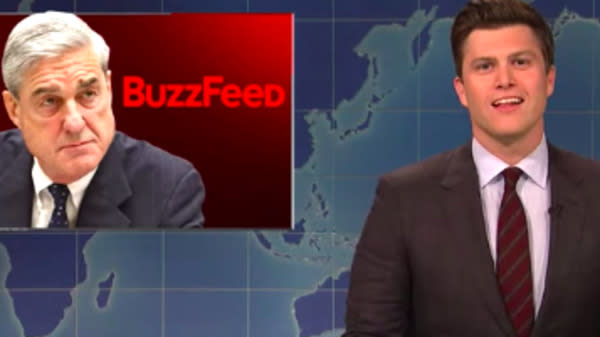 "Weekend Update" let BuzzFeed have it in a harsh attack on "Saturday Night