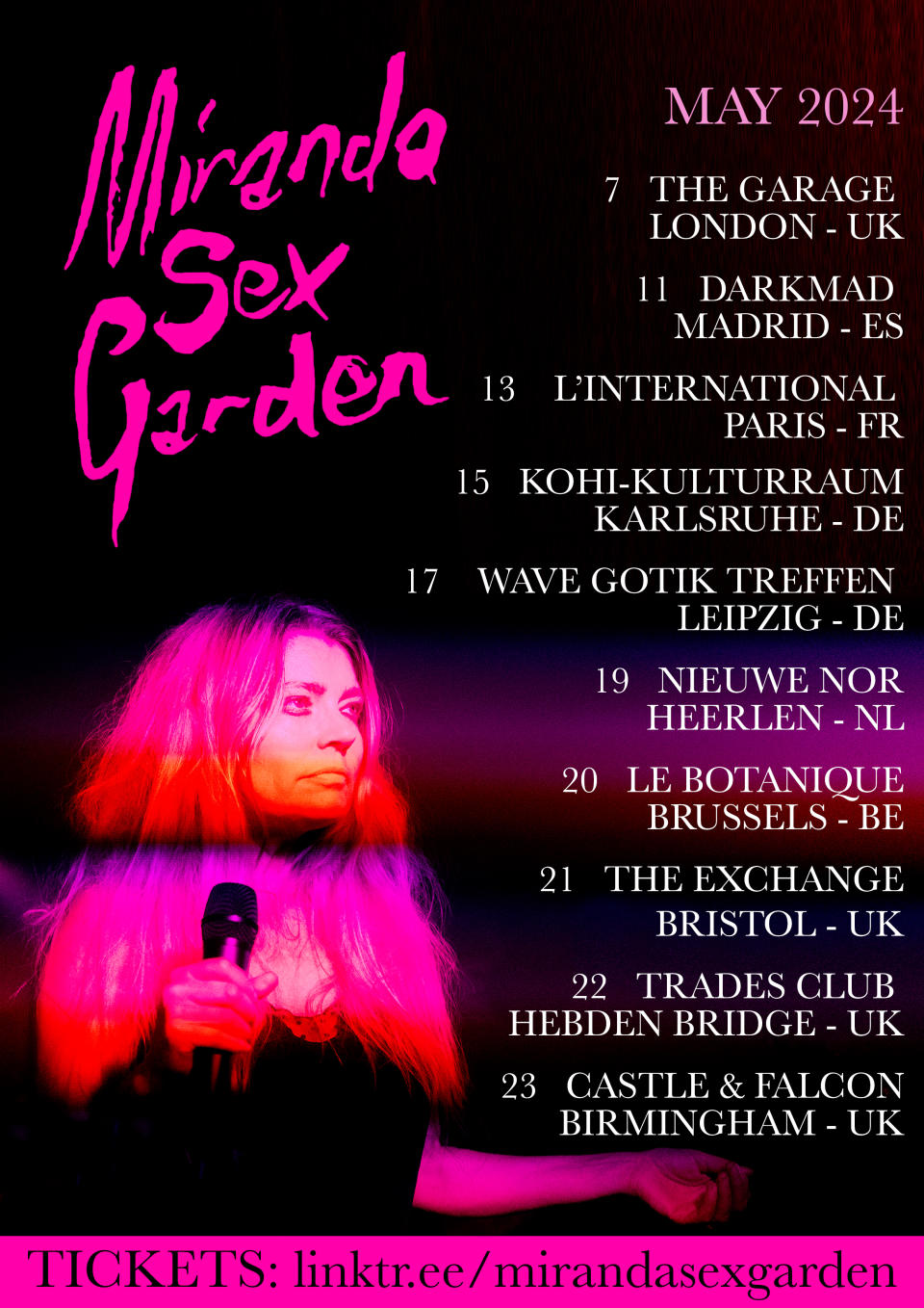 Miranda Sex Garden Announce First Overseas Dates For 24 Years 9554