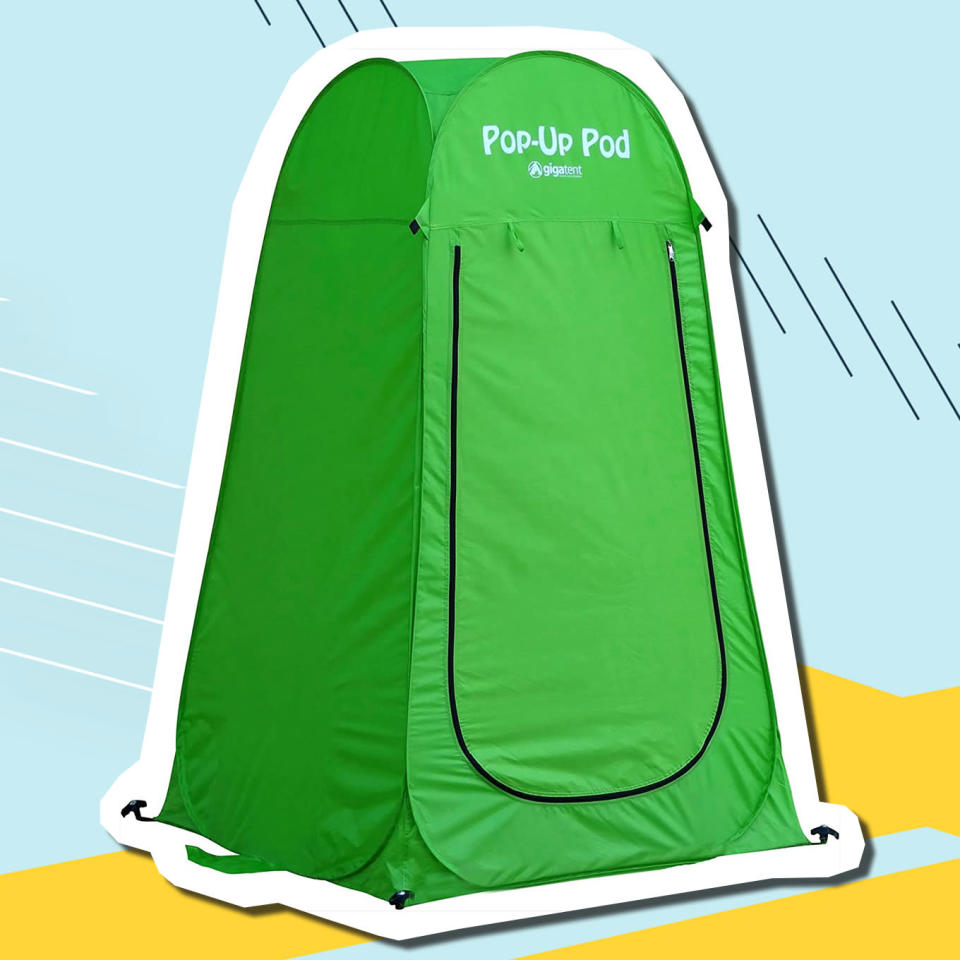 what to bring camping at a music festival, A Pop-Up Restroom