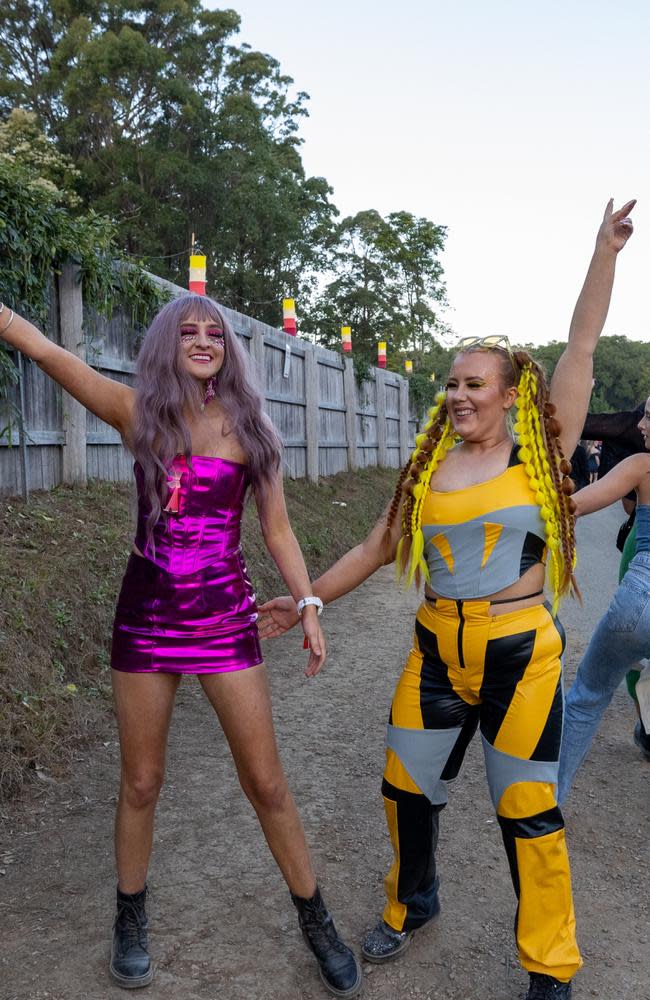 Partygoers were seen in all manner of wild and colourful outfits Picture: NCA Newswire/Danielle Smith