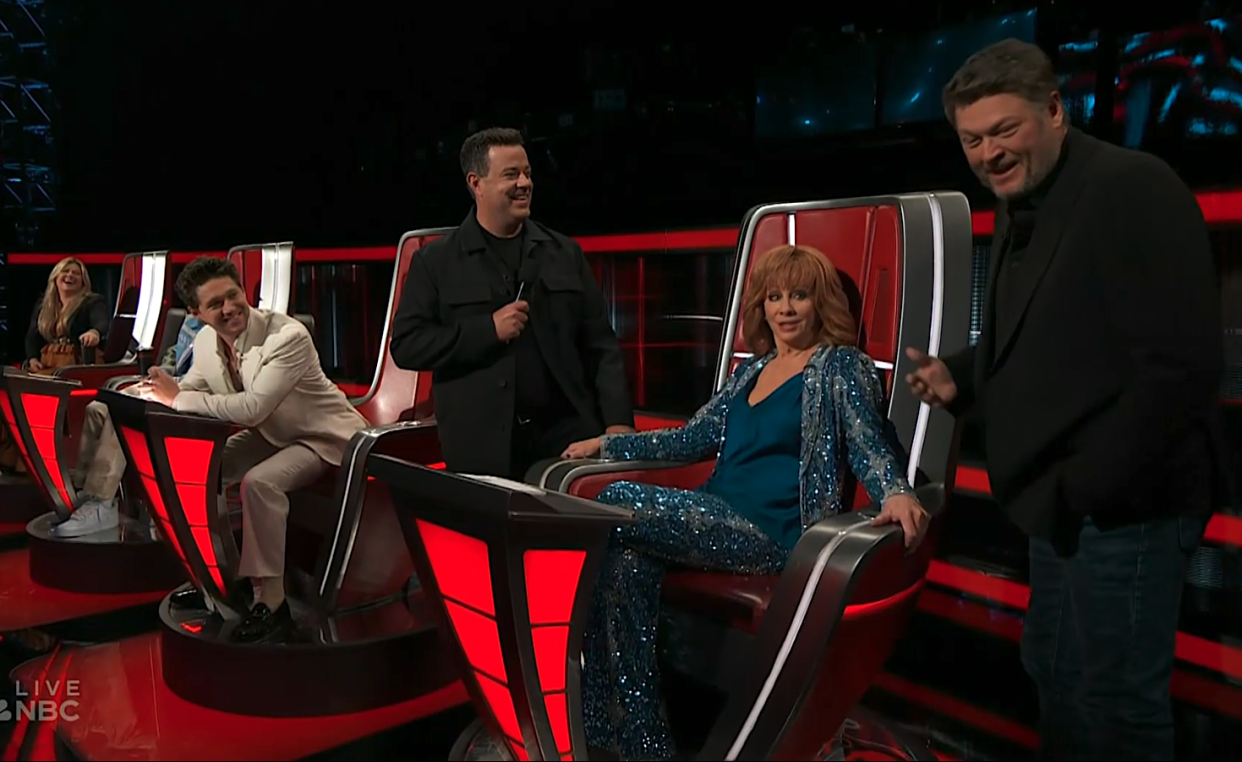 New coach Reba McEntire has already replaced Blake Shelton on 'The Voice.' (Photo: NBC)