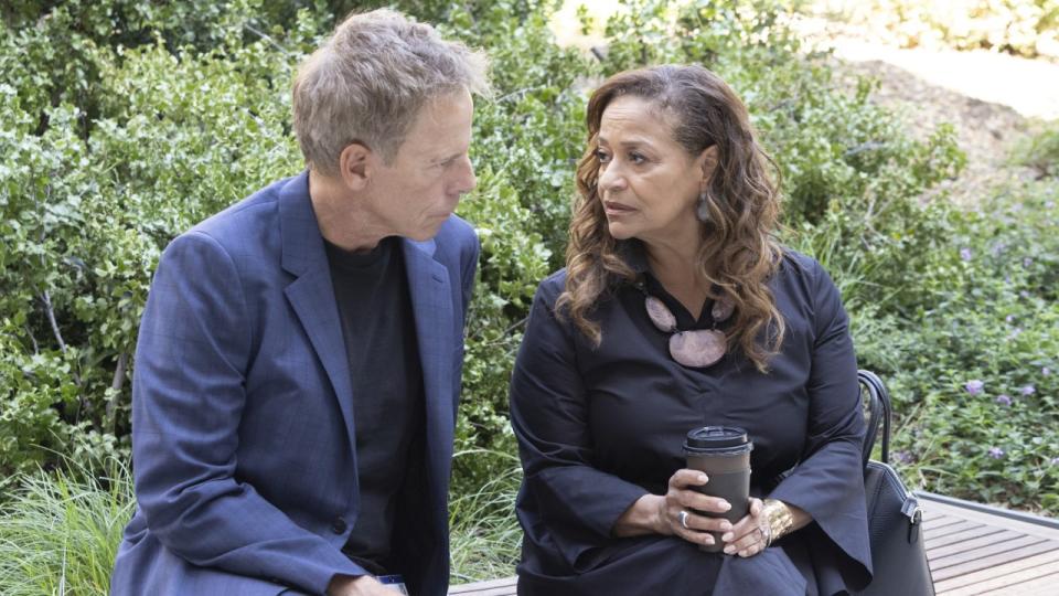 Greg Germann and Debbie Allen on Grey's Anatomy.