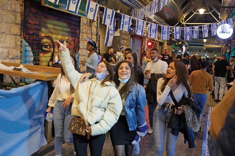 Celebraciones en el Día de la Independencia en Jerusalén, después de más de un año de restricciones por coronavirus, en abril.