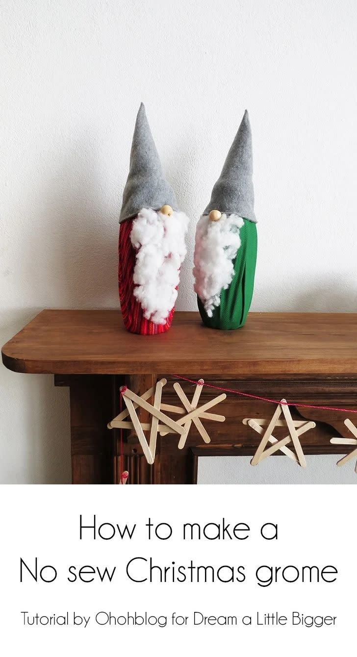 No-Sew Christmas Gnomes