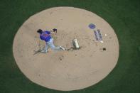 Chicago Cubs starting pitcher Justin Steele throws during the first inning of a baseball game against the Milwaukee Brewers Monday, July 4, 2022, in Milwaukee. (AP Photo/Morry Gash)