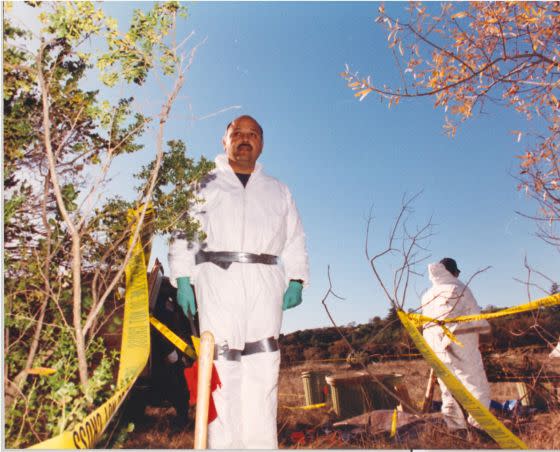 FBI forensic technician Tony Maxwell, a member of the FBI's first Evidence Response Team (ERT) in the nation, lifted the latent print from Polly's bed frame and later processed evidence at the Pythian Road crime scene. <span class="copyright">Tony Maxwell</span>