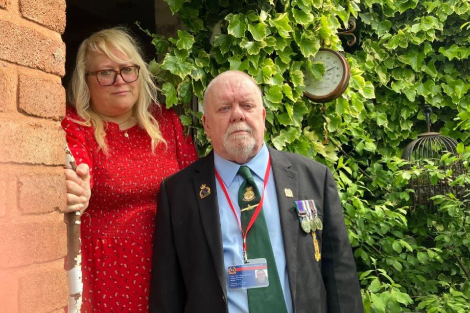 Stourbridge News: Rae Boxley and Tony Hayes of the Veterans' Association
