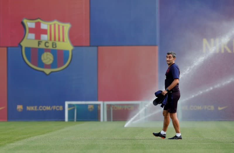 FILE PHOTO: Champions League - FC Barcelona Training