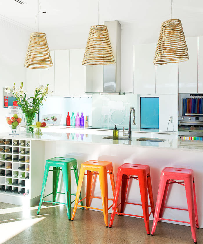 Kitchens with a splash of colour