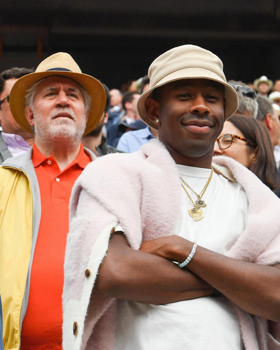 Tyler, the Creator of Massive French Open Fits.
