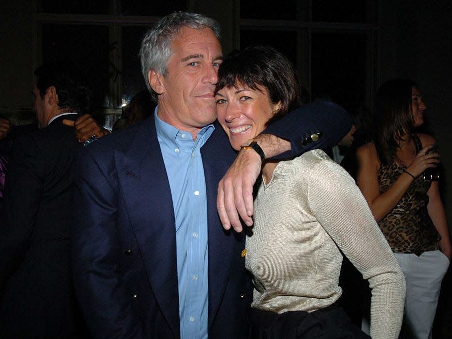 jeffrey epstein stands with his arm around a smiling ghislaine maxwell