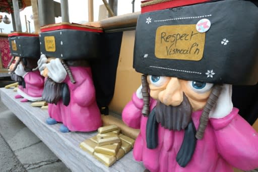 Denunciations of anti-Semitism follow a carnival parade in the Belgian town of Aalst that featured caricatures of Orthodox Jews obsessed with gold and money