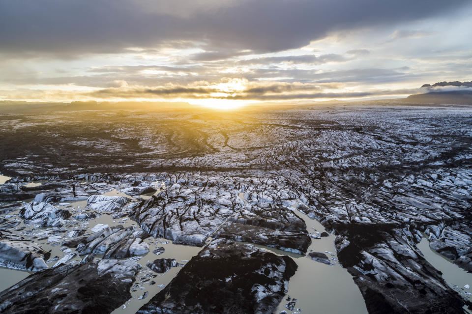 Iceland viewed from above